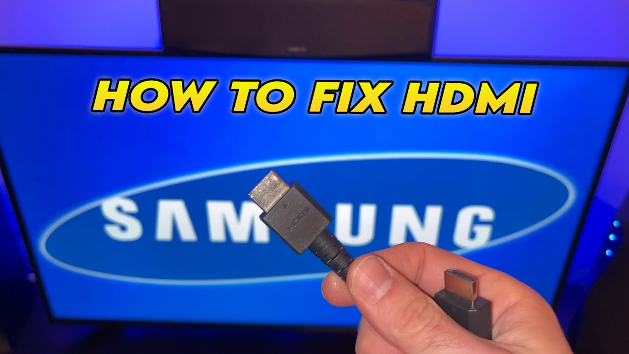 How to Fix No Signal on Samsung Smart TV HDMI