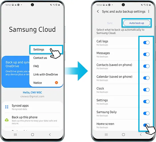 How to Back up Samsung Phone to Samsung Cloud