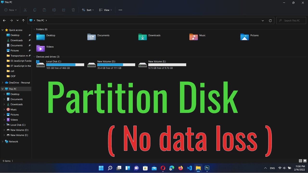 How to Partition a Hard Drive in Windows Without Losing Data