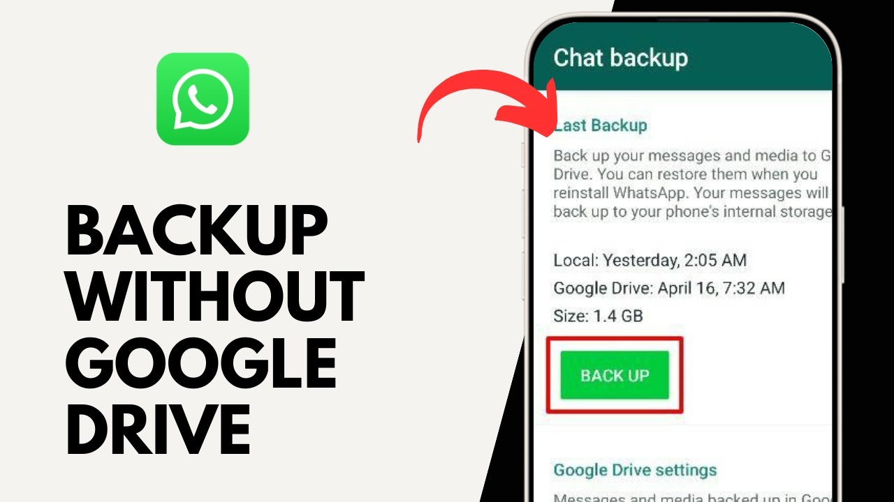 How to Back up WhatsApp on Samsung Without Google Drive